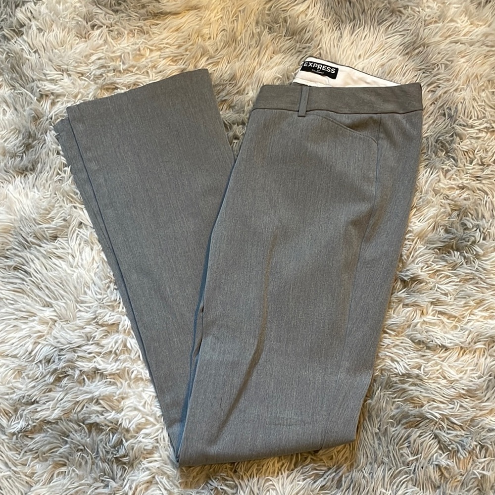 Express 6 long columnist Grey dress pants